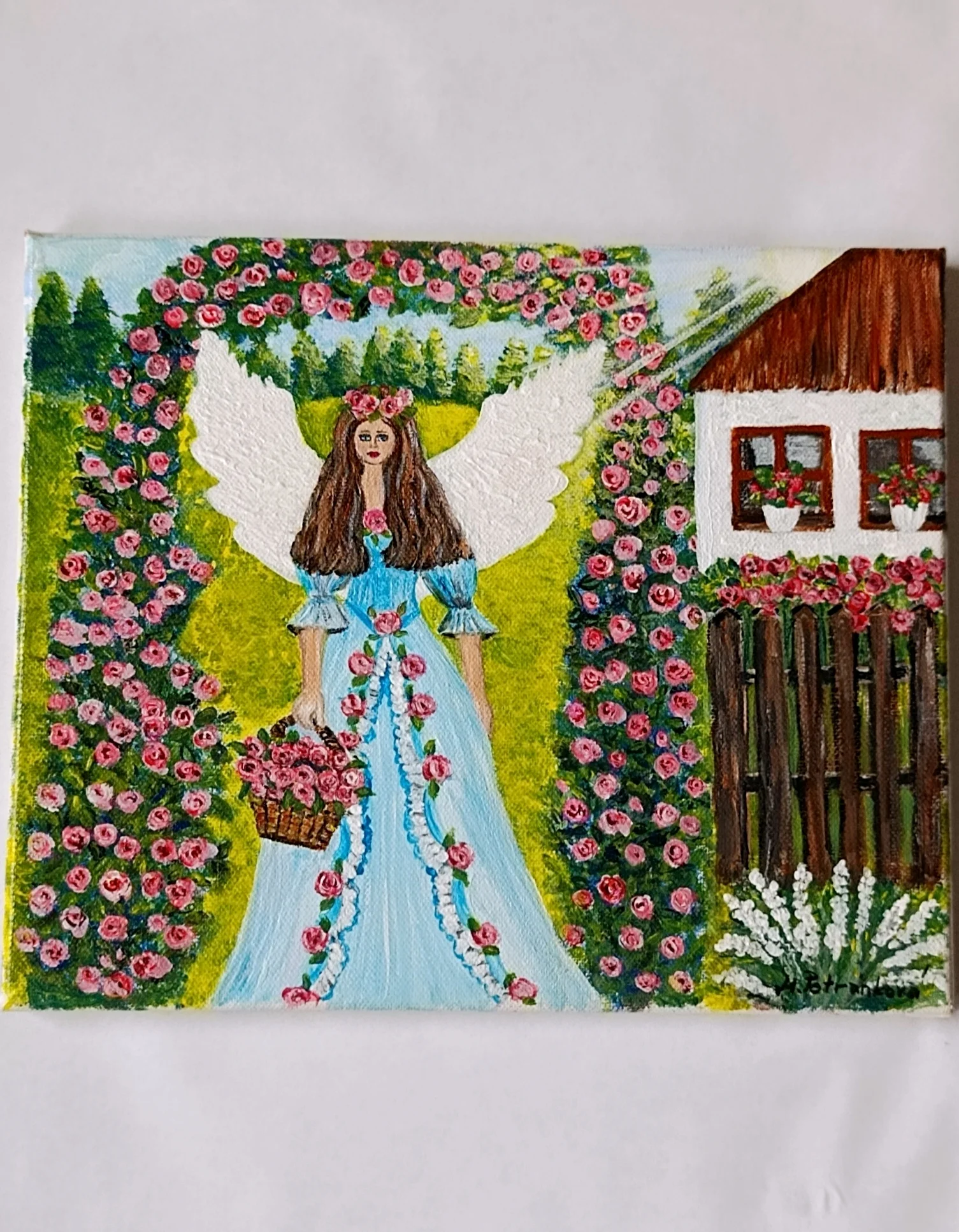 Andělka v růžičkovém objetí