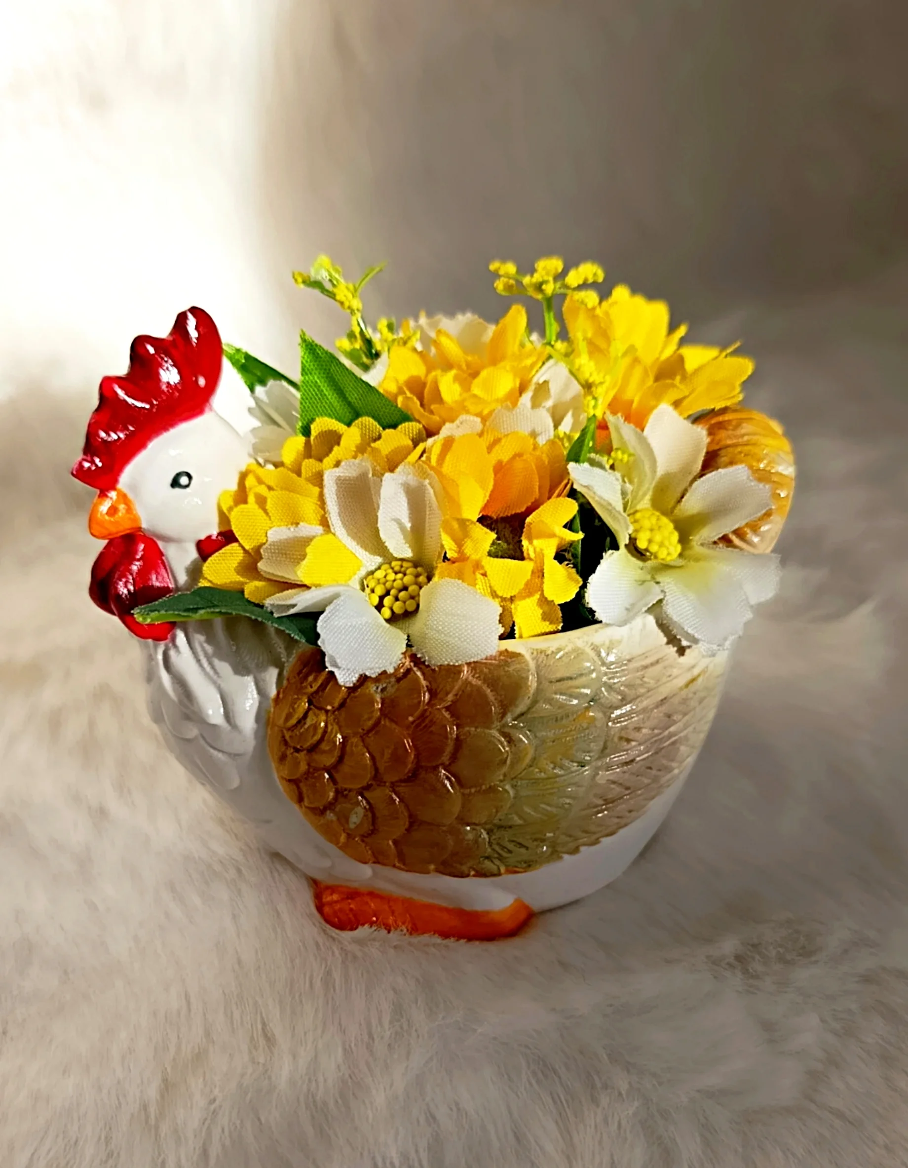 Jarní slepička – květináček